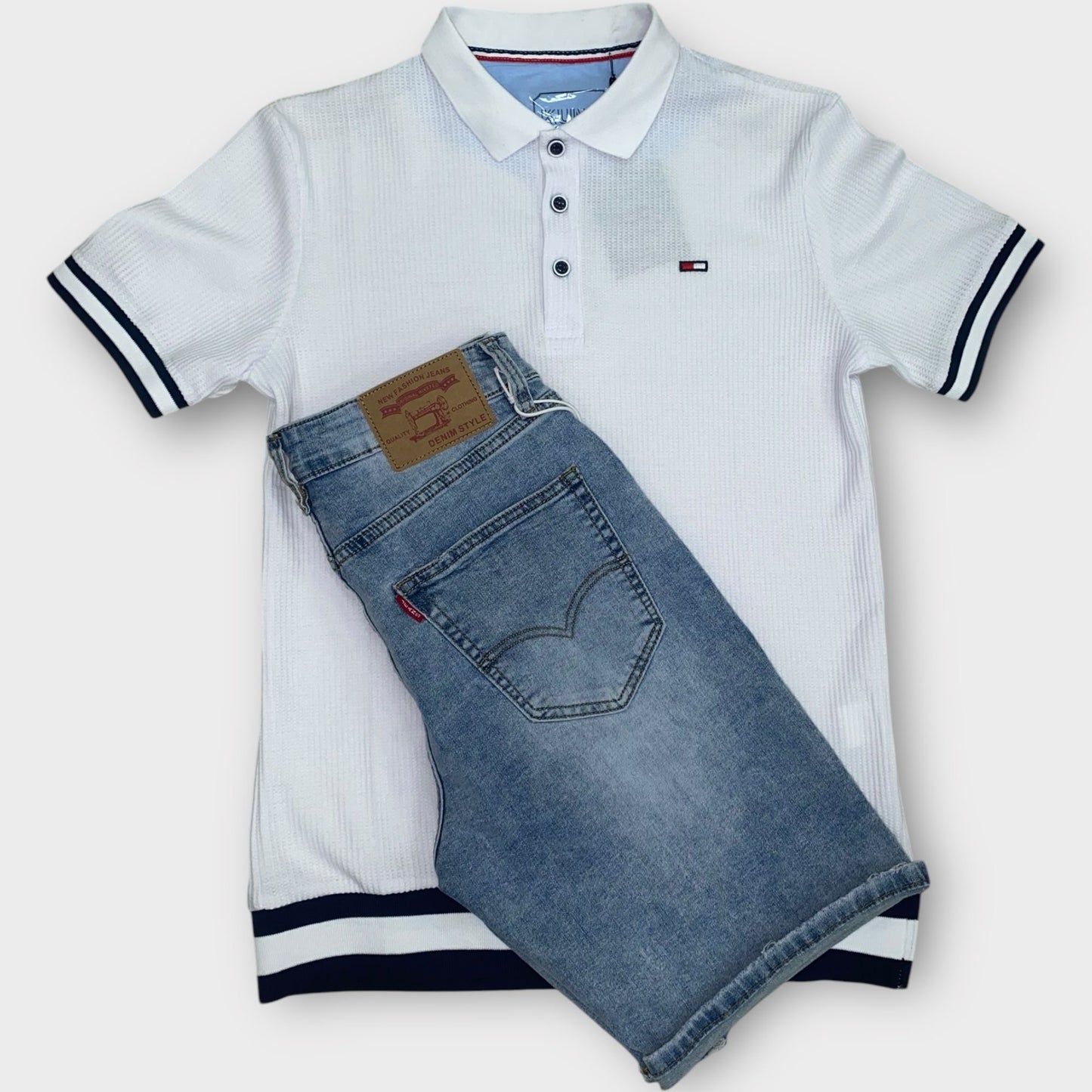 Conjunto Polo y Bermuda Liso TM
